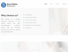 Tablet Screenshot of bluepebble.com